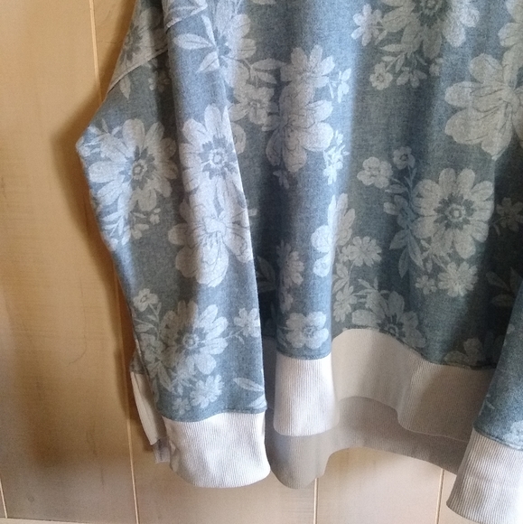 Time and True Size 22 Shades of Blue Long Sleeve Pull Over Knit Shirt - Picture 6 of 6